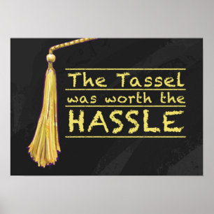 Poster Tassel Hassle Gold