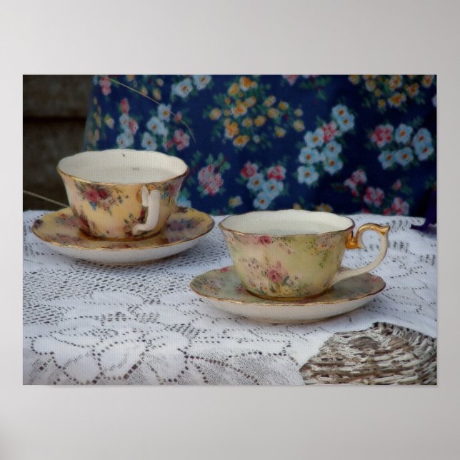 Poster Tasses à thé (Devant)