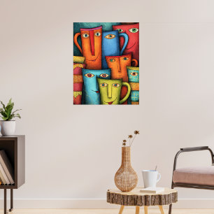 Poster Tasses souriantes Personality Plus