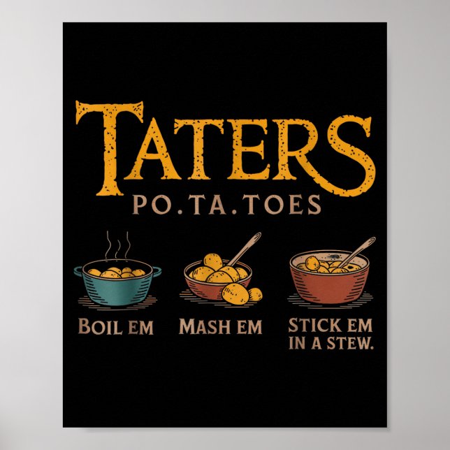 Poster Taters -ta-toes  (Devant)