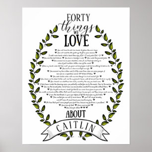 Poster tatouage couronne choses que nous t'aimons 40 ans