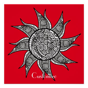 Poster Tatouage de henné Sun Thunder_Cove
