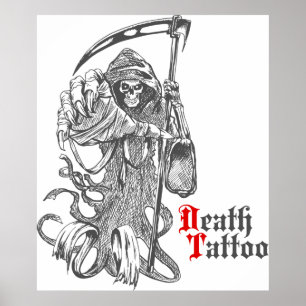 Poster Tatouage de mort