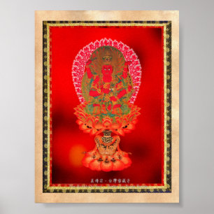 Poster Tatouage de thangka oriental cool Ragaraja