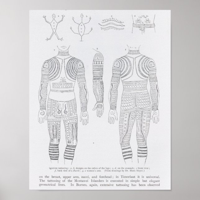 Poster tatouage d'igorros (Devant)