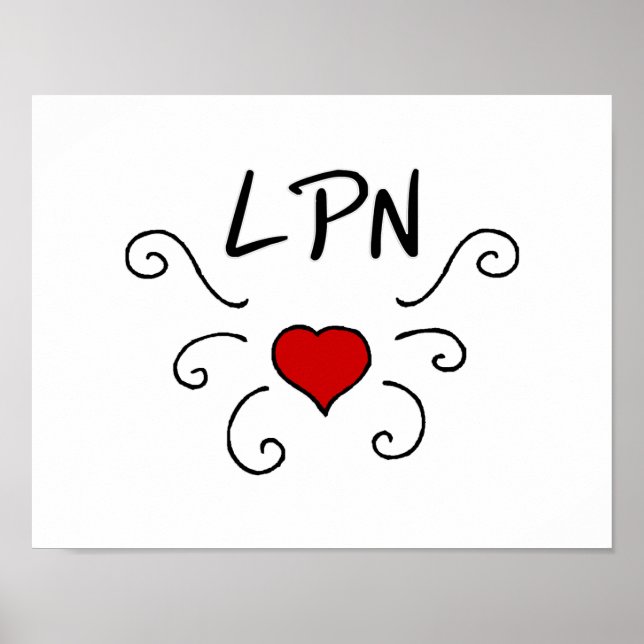 Poster Tatouage LPN Love (Devant)