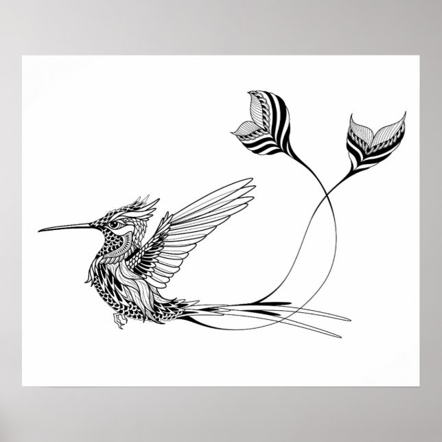 Poster Tatouage psychedlic pour oiseaux 2 (Devant)