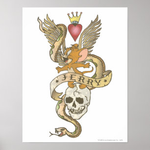 Poster tatouage tordu Jerry 2
