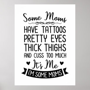 Poster Tatoué Maman C'Est Moi
