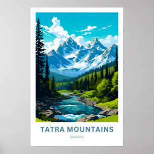 Poster Tatra Mountains Europe Travel Imprimer