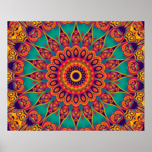 Poster Tattoo Kaleidoscope Fractal