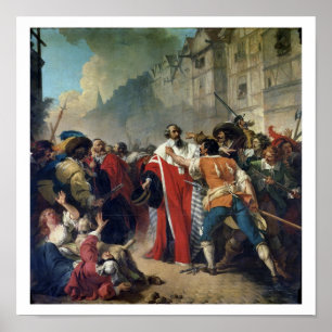 Poster Taupe de Mathieu arrêté par la foule parisienne 