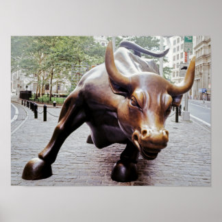 Poster Taureau de Wall Street