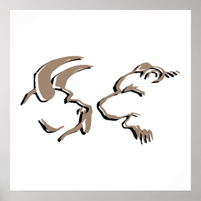 Poster Taureau Et Ours (Devant)