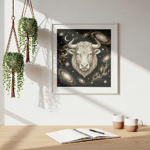 Poster Taureau Zodiaque Céleste Astrologie