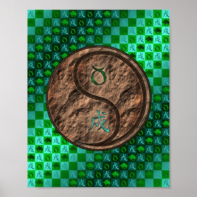 Poster Taurus & Earth Dog (Devant)