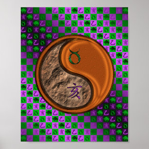 Poster Taurus et Bois