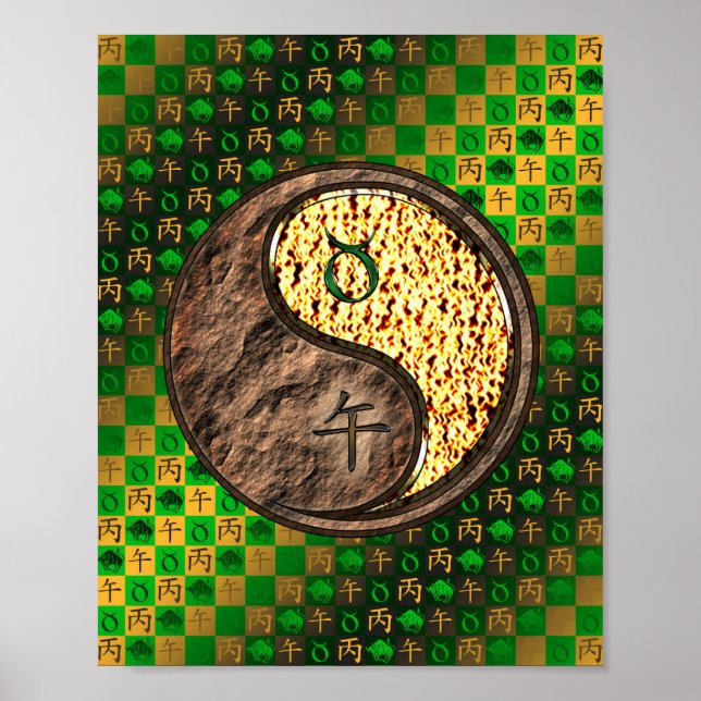 Poster Taurus et Cheval du Feu (Devant)