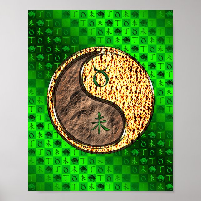 Poster Taurus et chèvre de feu (Devant)