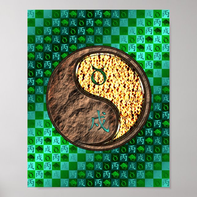 Poster Taurus et Chien de feu (Devant)