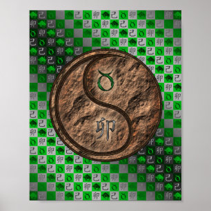 Poster Taurus et lapin terrestre