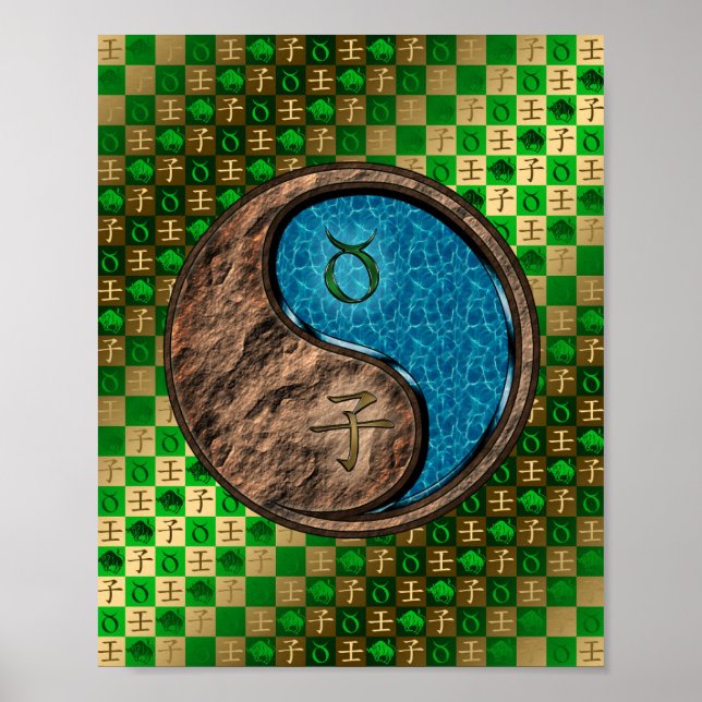Poster Taurus et rat d'eau (Devant)