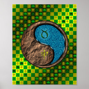 Poster Taurus et singe de l'eau