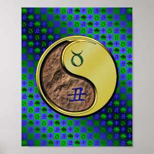 Poster Taurus & Ox métallique