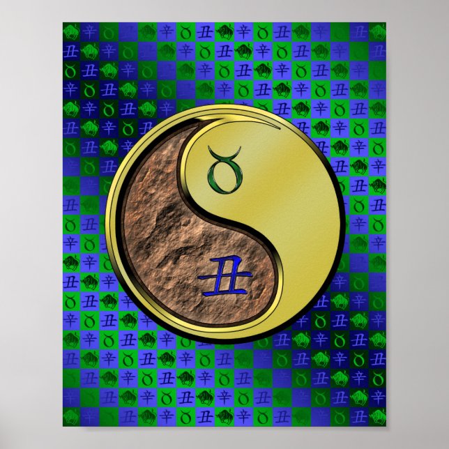 Poster Taurus & Ox métallique (Devant)