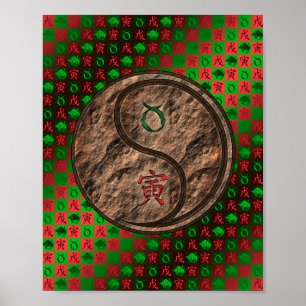 Poster Taurus & Tigre de Terre