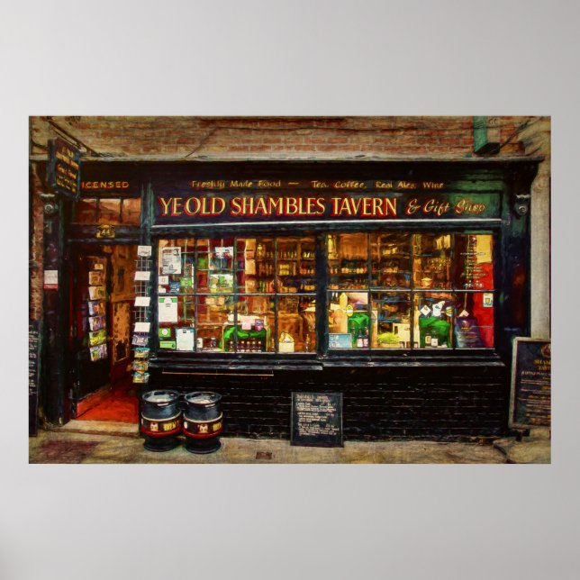 Poster Taverne Ye Old Shambles (Devant)