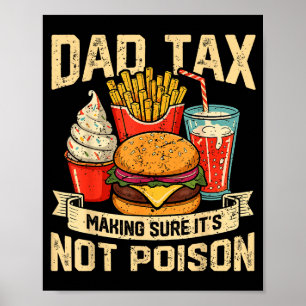 Poster Taxe Papa Rétro Assurant que ce n'est pas Ison Drô