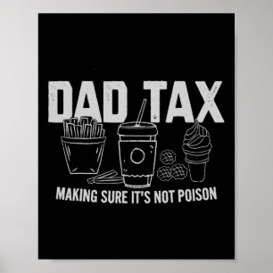 Poster Taxes s'assurer que ce n'est pas du poison Fête de