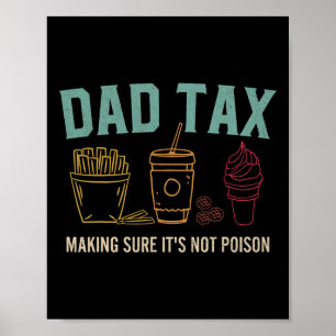 Poster Taxes s'assurer que ce n'est pas du poison Fête de