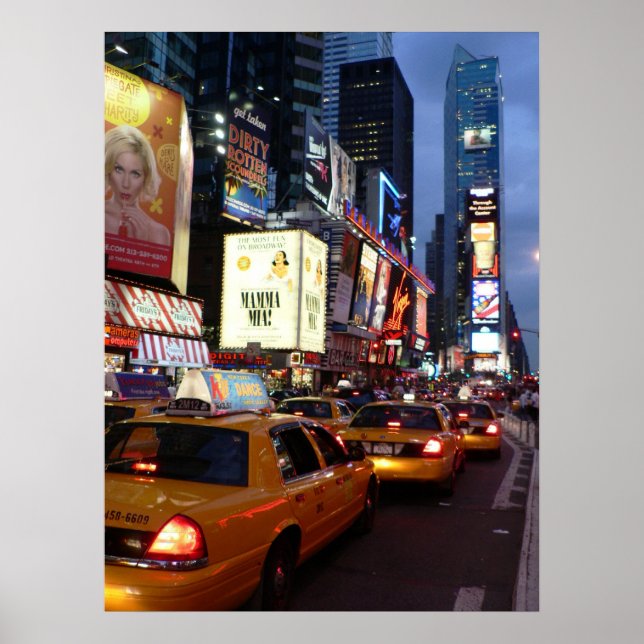 Poster Taxis Carrés (Devant)