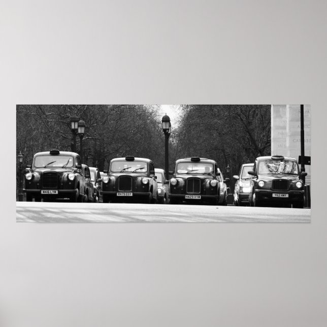 Poster Taxis Londres (Devant)