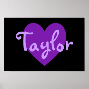 Poster Taylor en violet