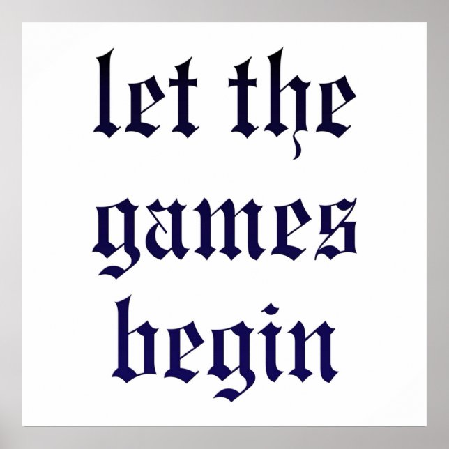 Poster Taylor Swift A Laissé Commencer Les Jeux (Devant)