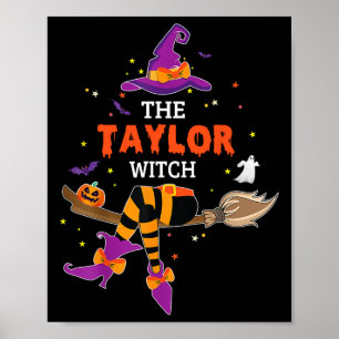 Poster Taylor Witch Casquette Halloween Ghost Nom de fami