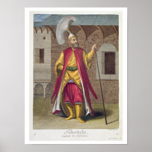 Poster Tchorbadji, capitaine des janissaires, 18e siècle