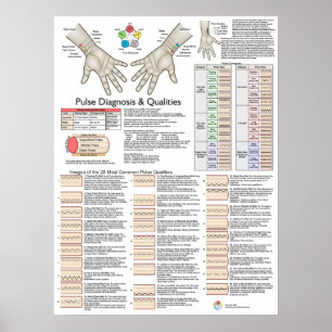 Poster TCM Acupuncture Diagnostique Pulse