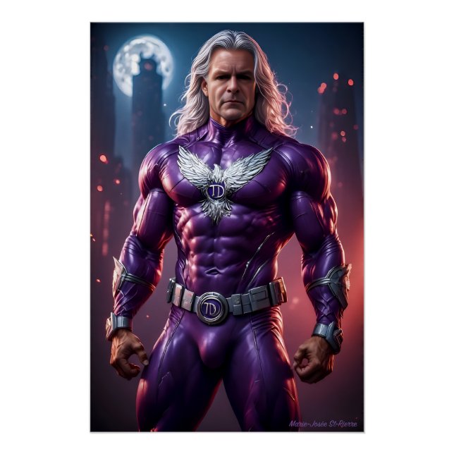 Poster TD Phoenix. My Superhero. Purple power! (Devant)