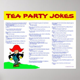 Poster Tea Party Jokes