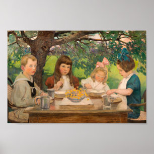 Poster Tea Party par Jessie Wilcox-Smith