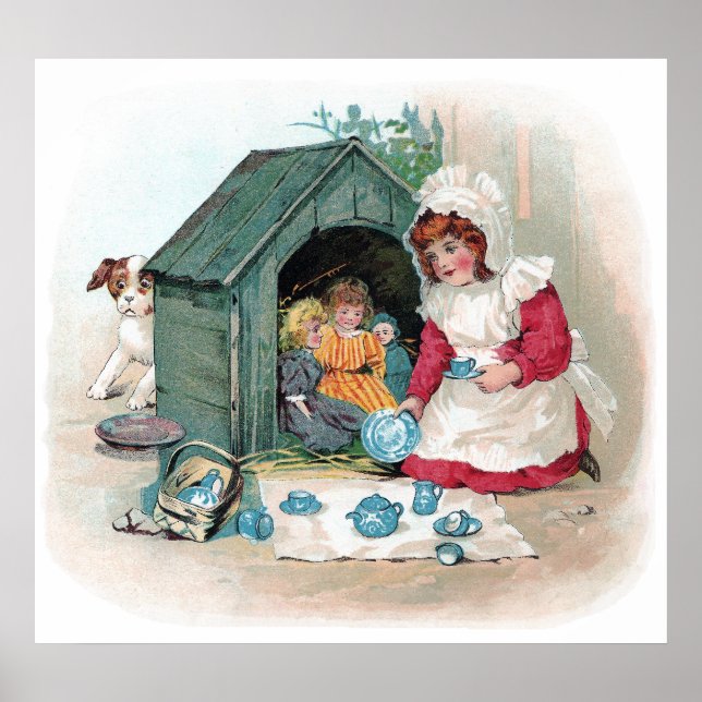 Poster Tea Party victorienne dans Doghouse (Devant)