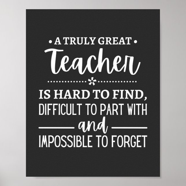Poster Teacher (Devant)