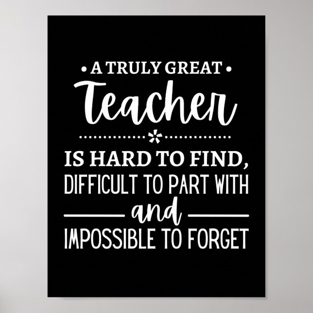 Poster Teacher (Devant)