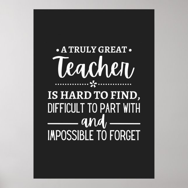 Poster Teacher (Devant)