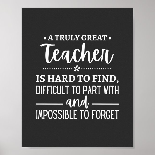 Poster Teacher (Devant)