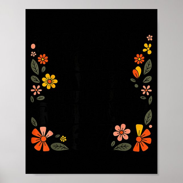 Poster Teacher 67 How Many Nights A Week Should You Be Re (Devant)